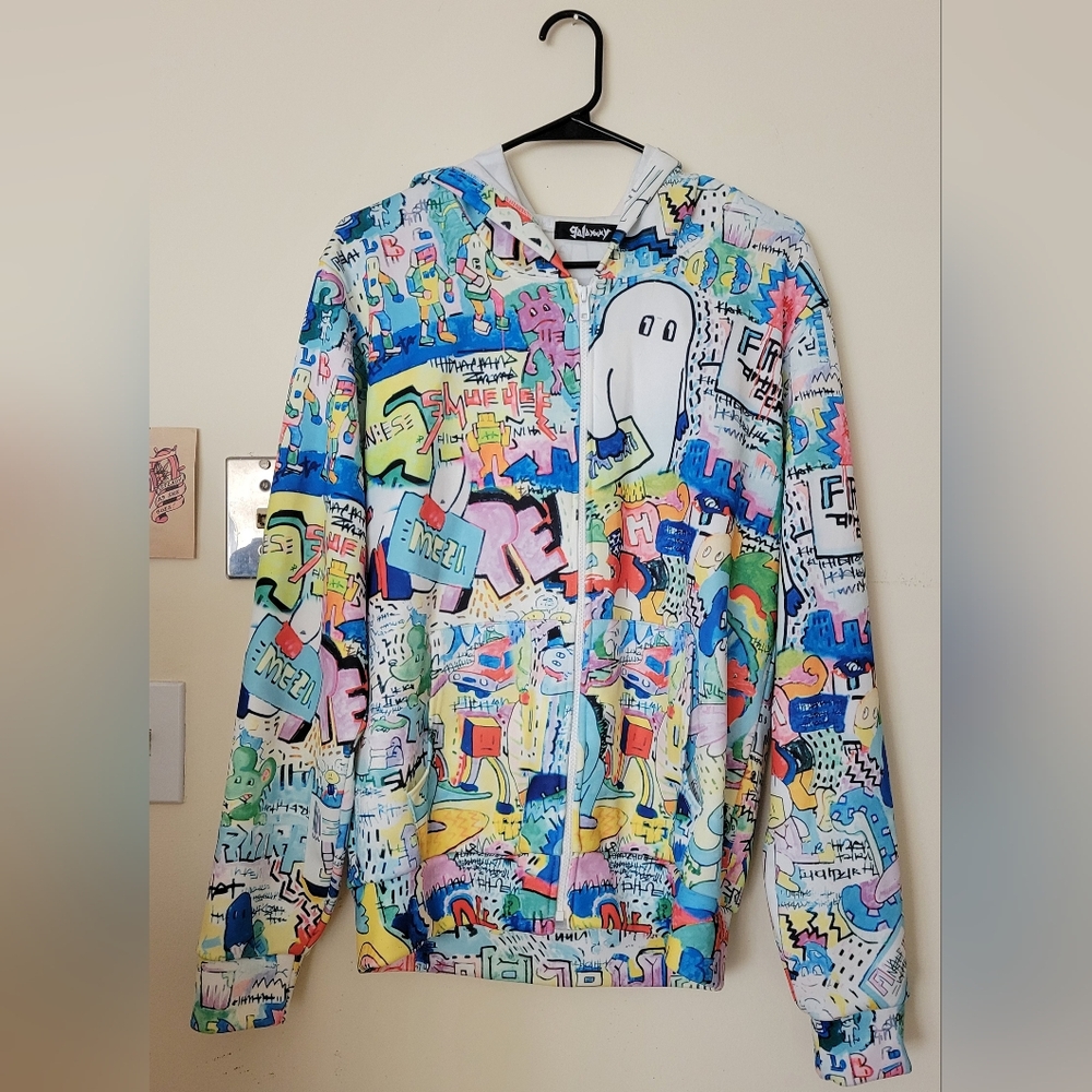 Galaxxxy Harajuku J-fashion Style Zip Up Hoodie - Rare